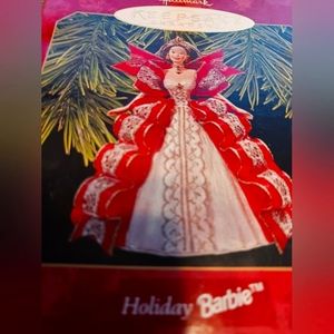NWT 3.5" Hallmark Keepsake Ornament Holiday Barbie